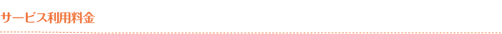 サービス利用料金